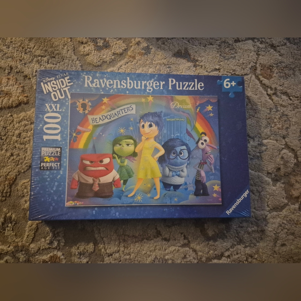 Ravensburger Inside Out Puzzle - 100 Pieces - Blue, Yellow, Red